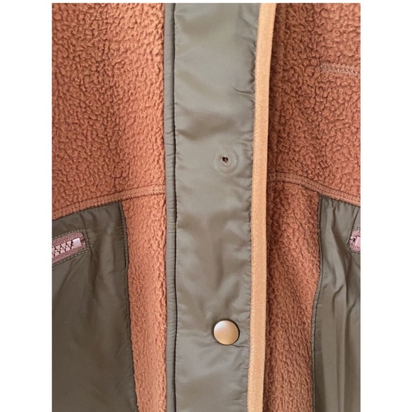 NWD Madewell MWL Resourced Sherpa Fleece Snap Front Jacket Size Small - Picture 7 of 10